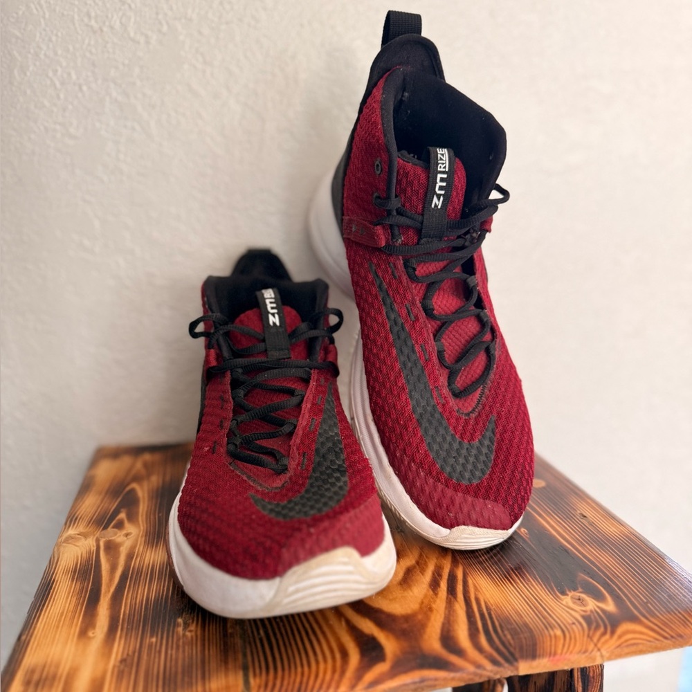 Nike Red and Black Men’s Basketball Sneakers